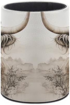 Highland Cow Pen Holder Pencil Cup for Desk Organizer