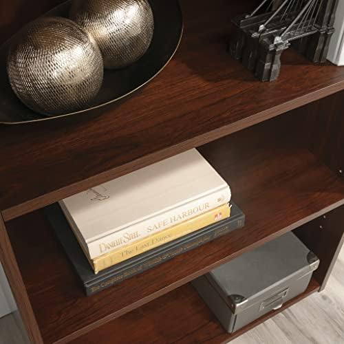 Sauder Beginnings 3-Shelf Bookcase, Bookshelf with Adjustable Storage Shelves, in Brook Cherry finish