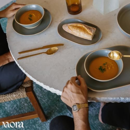 Mora Ceramic Decorative Tray - 10.6in Dish for Jewelry, Soap Dispenser, Perfume, Makeup, Accessories, Candle, in the Bat