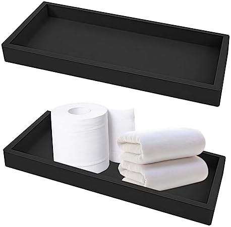 2Pcs Silicone Trays Bathroom Vanity Trays, Rectangle Tray for Bathroom Counter, 7.87 * 3.93inch Jewelry Perfume Vanity T