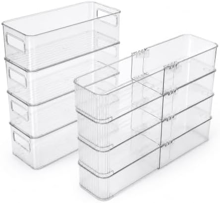 Kitchen plastic drawer organizer