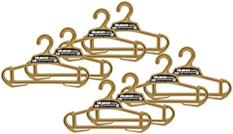 Rhino Tough Hook Heavy Duty Clothes Hangers, USA-Made, Body Armor, 8 Tan