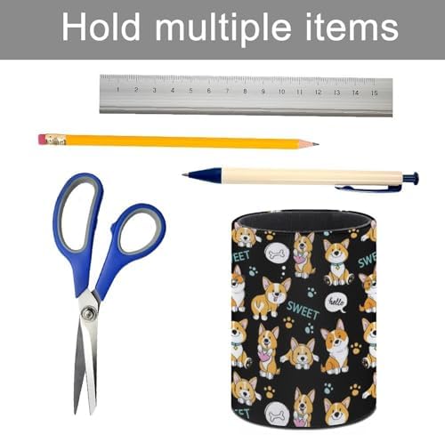 Cute Corgi Pen Holder Pencil Cup for Desk Organizer