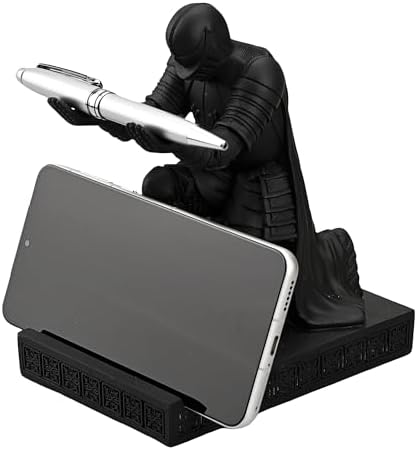 Windbreaker Soldier Knight Pen Holder Personalized Desk Accessory Black