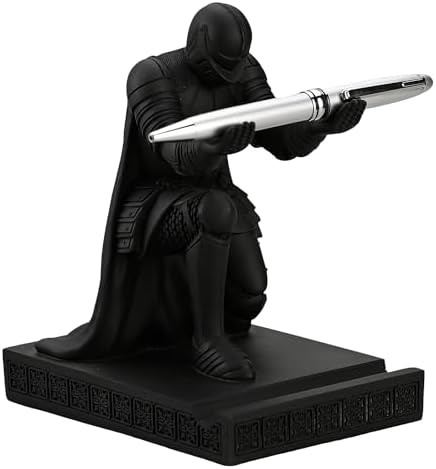Windbreaker Soldier Knight Pen Holder Personalized Desk Accessory Black