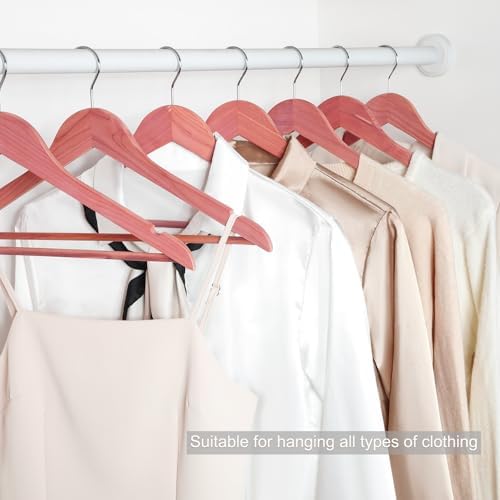 TOPIA HANGER American Red Cedar Wooden Clothes Hangers for Closet 18 Pack