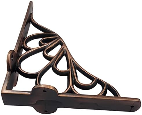 Adonai Hardware Alvah Brass Decorative Shelf Bracket (Supplied as 2 Pieces per Pack) - Antique Copper