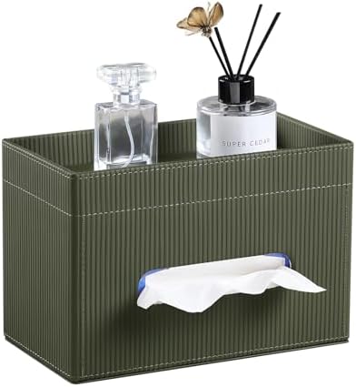 Rectangular Tissue Box Cover PU Leather Tissue Box Holder Rectangle