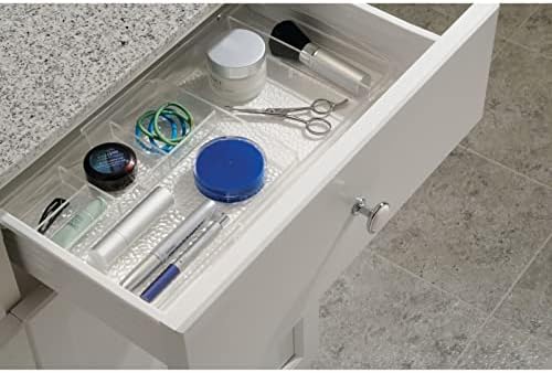 mDesign Expandable Makeup Organizer for Bathroom Drawers, Vanities, Countertops: Organize Makeup Brushes, Eyeshadow Pale