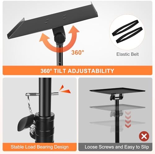GrowDaily Projector Stand,Projector Laptop Stand Tripod Laptop Tripod Stand