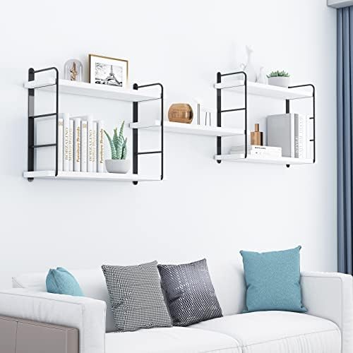 MXCSE Shelves on Wall, Floating Bookshelves, Shelves for Room Wall (White)