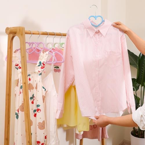 Plastic Hangers 20 Pack, Blue Shirt Hangers Ultra Thin Space Saving with 360 Degree Swivel Hook, Strong & Durable Adult for Dress, Shirts, Coats