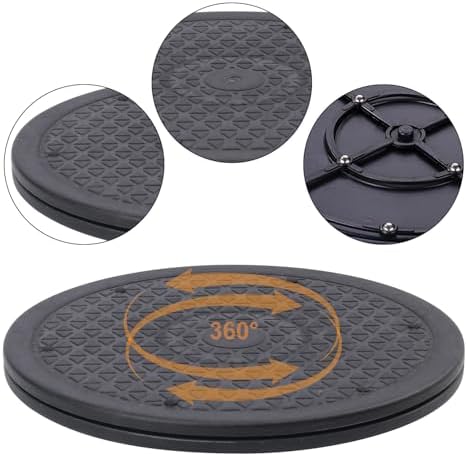 8 Pack 10 Inch Lazy Susan Turntable, Heavy Duty Lazy Susan Turntable Organizer, Premium 10 Inch Rotating Swivel Stand fo