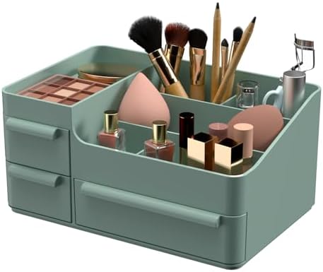 CHANCETSUI Makeup Organizer With Drawer For Vanity: Cosmetics Organizers Storage - Holder For Lipstick Nail Polish Eyesh