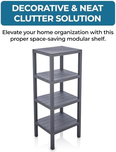 Honey-Can-Do Grey 4-Tier Storage Shelf