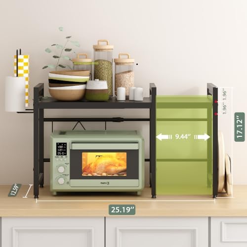 NETEL 2 Tier Expandable Microwave Stand countertop,Microwave Oven Rack