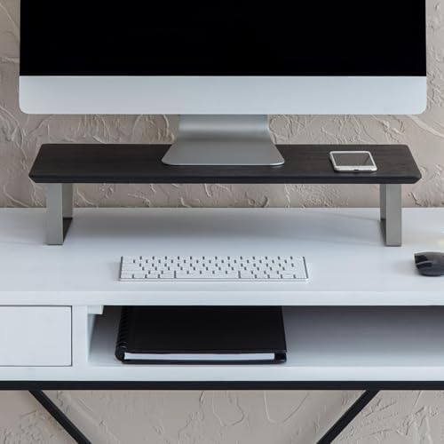 Anji Mountain Monitor Stand for Desk - Desktop Organizer & Laptop Riser, Ergonomic Monitor Riser, Space-Saving, Durable,