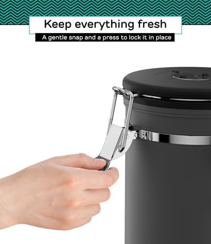 Coffee Gator Coffee Canister, 11oz Airtight Stainless Steel Container