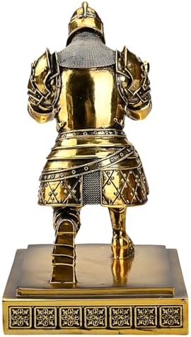 King's Guard Knight Pen Holder with a Letter Opener Desk Organizers Bronze