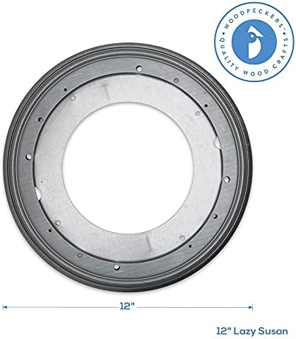 Lazy Susan Hardware, 12 inch, 1,000 lbs. Load Capacity, Pack of 1 Steel Lazy Susan Turntable Ball Bearing, by Woodpecker