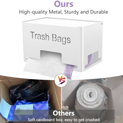 STWWO 2-Pack Trash Bag Holder Dispenser, Stackable Garbage Bag Dispenser