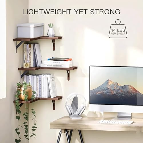 Corner Wall Shelf Set, Shelf, Wall Mounted Shelves, Wall Shelf for Bedroom, Wall Shelves for Living Room, Book Shelf for