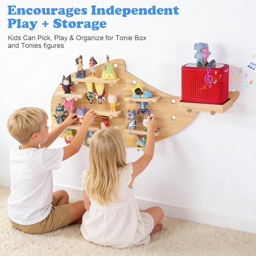 Inspired by Montessori Display Shelf for Toniebox 2/1 Tonies Figures