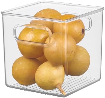 iDesign Plastic Pantry Storage Organizer Bin, 6" x 6" x 6"