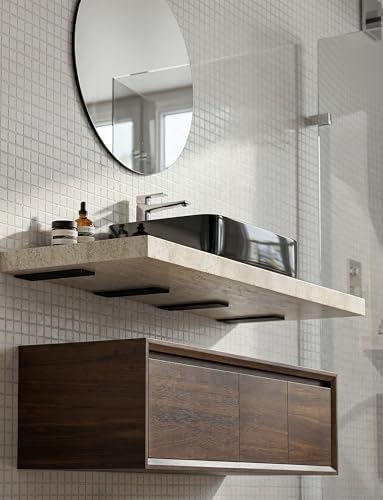 BATODA 10” Solid Steel Free Hanging T Shelf Bracket (2PCS) (Patent Pending)