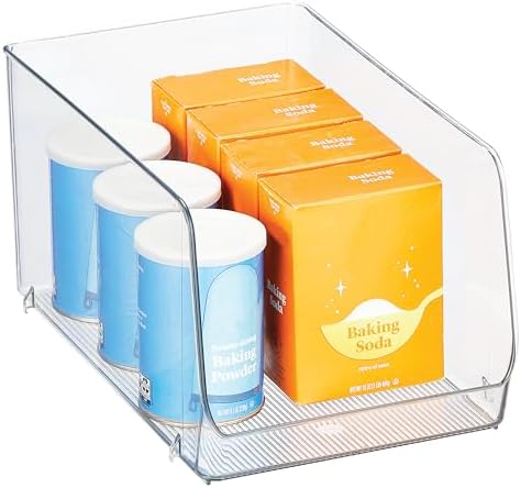 iDesign Clear Plastic Stackable Storage Bin