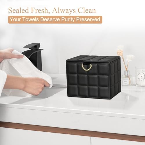 Disposable Face Towel Holder Box XL for Clean Skin Club Organizers
