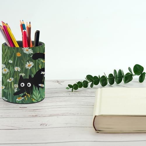 Cute Cat Pen Holder Pencil Cup for Desk Organizer
