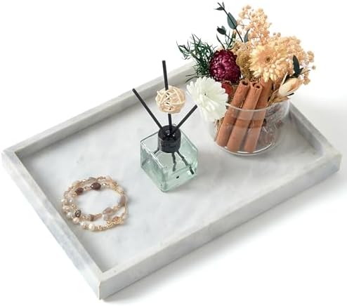 Marble Bathroom Tray,Pure Natural Marble Vanity Tray