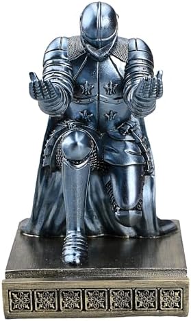 Windbreaker Soldier Knight Pen Holder Personalized Desk Accessory Blue