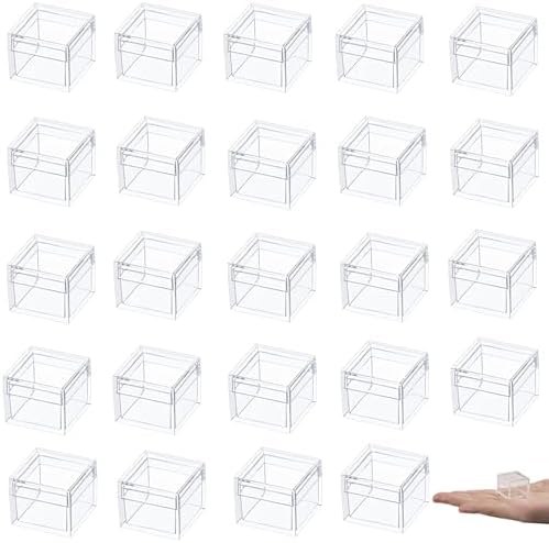 KissYou 24-Pack Mini Square Cube Candy Box, 1.18x1.18x0.86 Inch