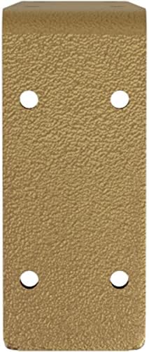 Ekena Millwork BKTM02X10X04EBHGO Steel Bracket Embrey, 2"W x 10"D x 4 3/4"H, Hammered Gold