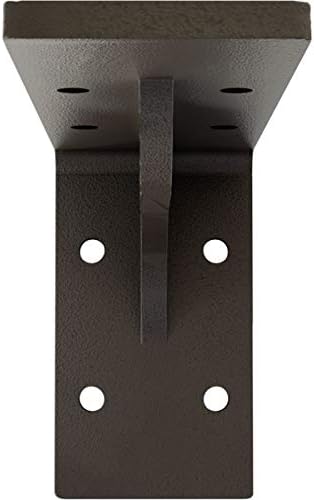 Ekena Millwork BKTM02X06X03EBHDB Steel Bracket Embrey, 2" W x 6" D x 3 3/4" H, Hammered Dark Bronze