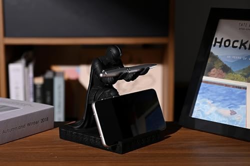 Windbreaker Soldier Knight Pen Holder Personalized Desk Accessory Black