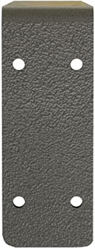 Ekena Millwork BKTM02X12X05EBHGY Steel Bracket Embrey, 2"W x 12"D x 5 1/4"H, Hammered Gray