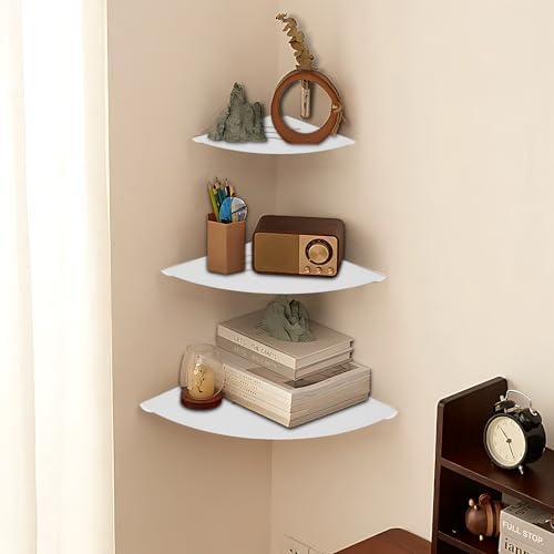 Small Corner Shelf, 6in Metal Corner Shelves withs Hole