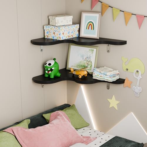 Cute Cloud Shelves, Wavy Floating Corner Shelf, Cute Wall Shelves for Nursery Decor, Corner Shelves for Bedroom, Living 