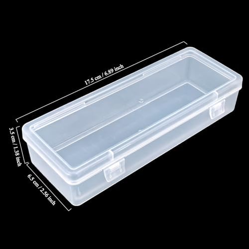 8 Pack Rectangular Clear Plastic Storage Containers