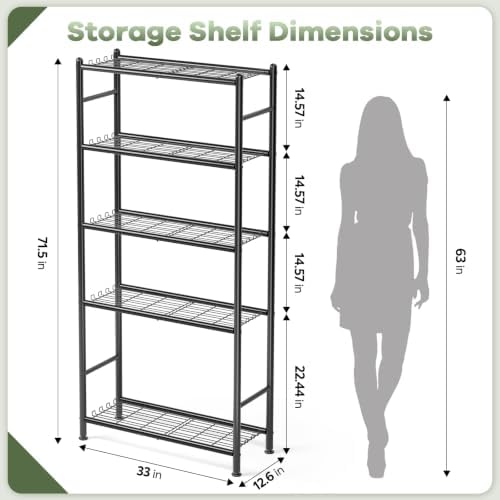 Metal Wire Storage Shelves, Kitchen Pantry Closet Storage Organizer