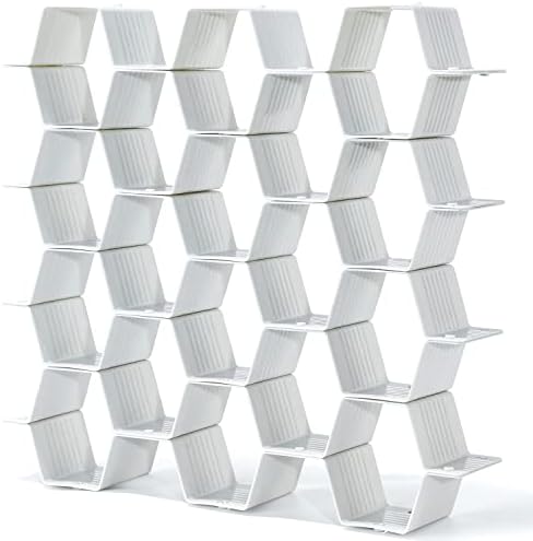 Honeycomb Separator Adjustable Drawer Organizer Divider for Underwear Belt-Scarf Socks Organizer (Grey)