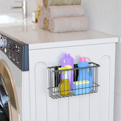 NiHome Magnetic Basket Organizer, Dryer Ball Holder, 1 Pack, Black