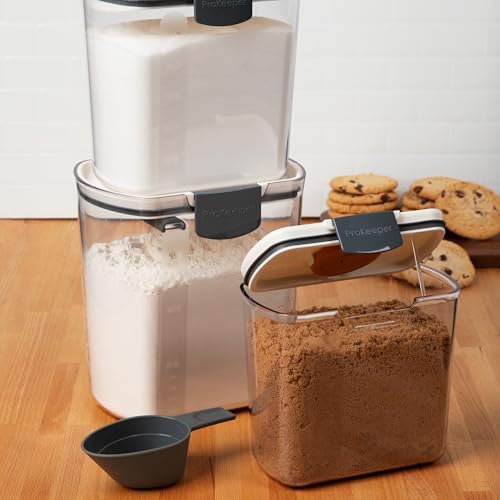 ProKeeper 3 Piece Baker's Storage Set, Airtight Sealed Storage Containers