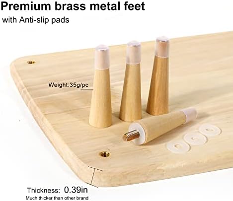 Wooden Monitor Stand Riser for Computer Monitor – A Sturdy Computer Stand to Elevate Your Screen and Reduce Eye Strain a