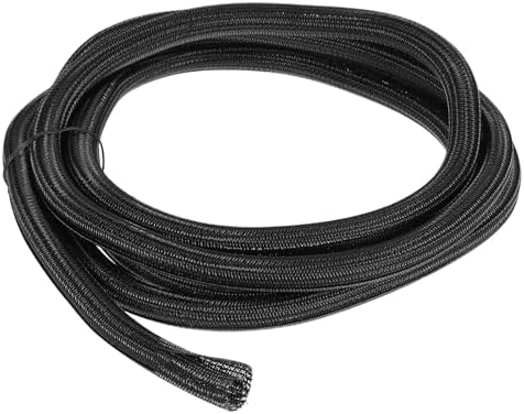 uxcell 10 Ft - 5/8 Inch Split Sleeving, Braided Cable Sleeving, PET Cable Management Wire Sleeve Cord Protector, Wire Wr