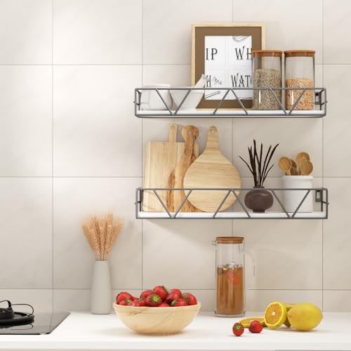 Floating Shelves Set of 3, Wood Wall Shelf, Farmhouse Shelf for Bedroom