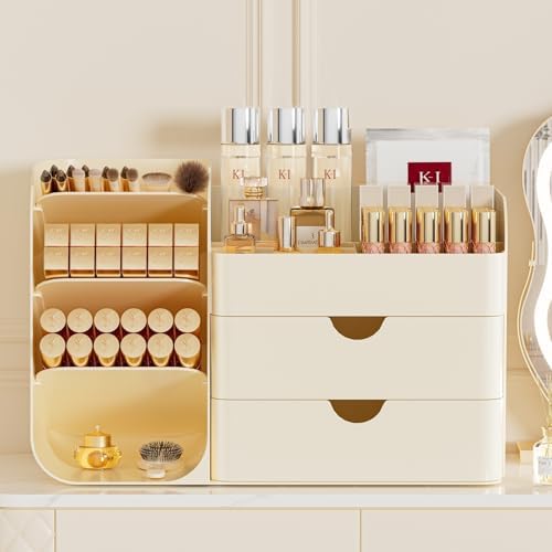 Makeup Organizer for Vanity Skincare Organizers Countertop, All Cream